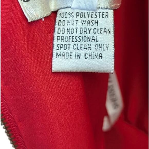 Sherri Hill Red Halter Open Back Gown Size 6 Long Formal Prom Dress - Picture 5 of 6